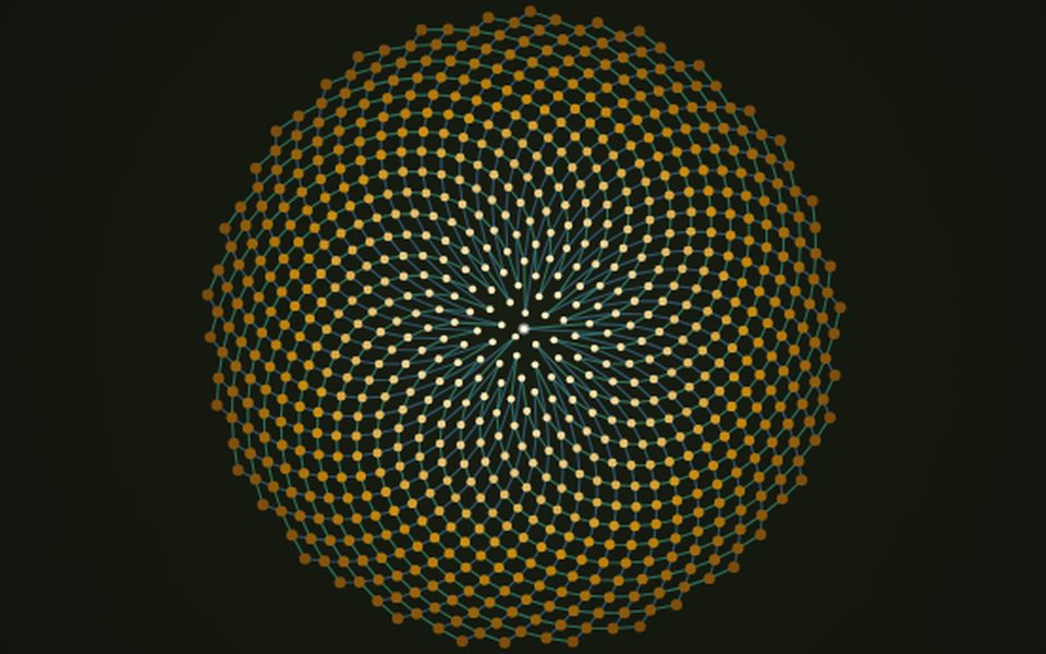 Phyllotaxis Lab デモ画面