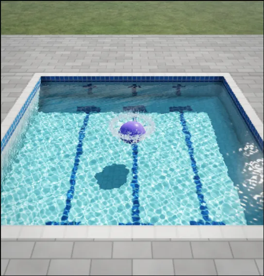 水面のシミュレーション