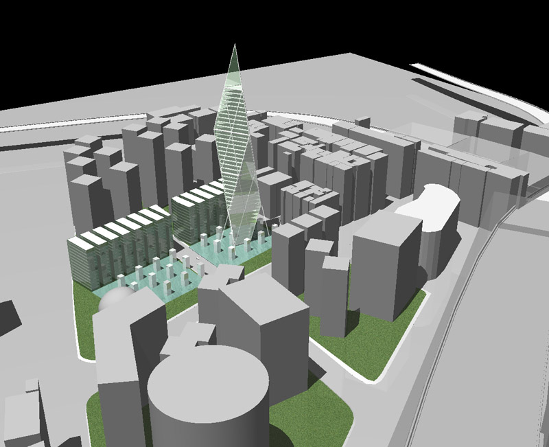 Smart Structure in Crystal Pyramid